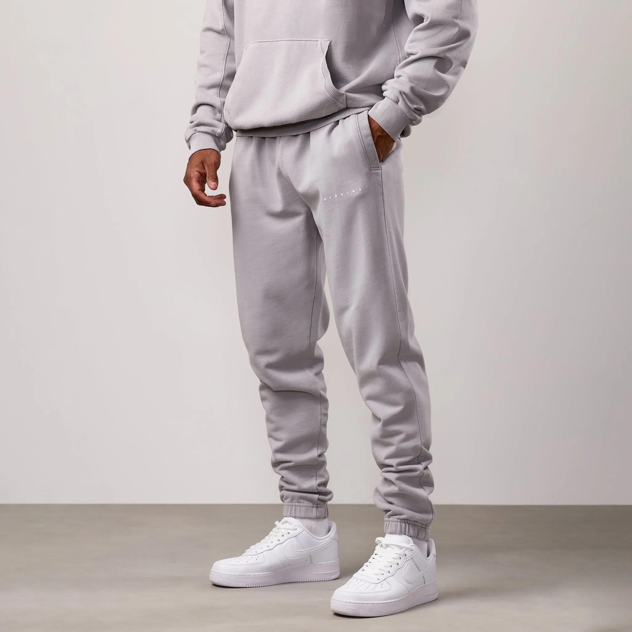 Stretchable Fabric Gym King Purpose Washed Jogger - Urban Grey