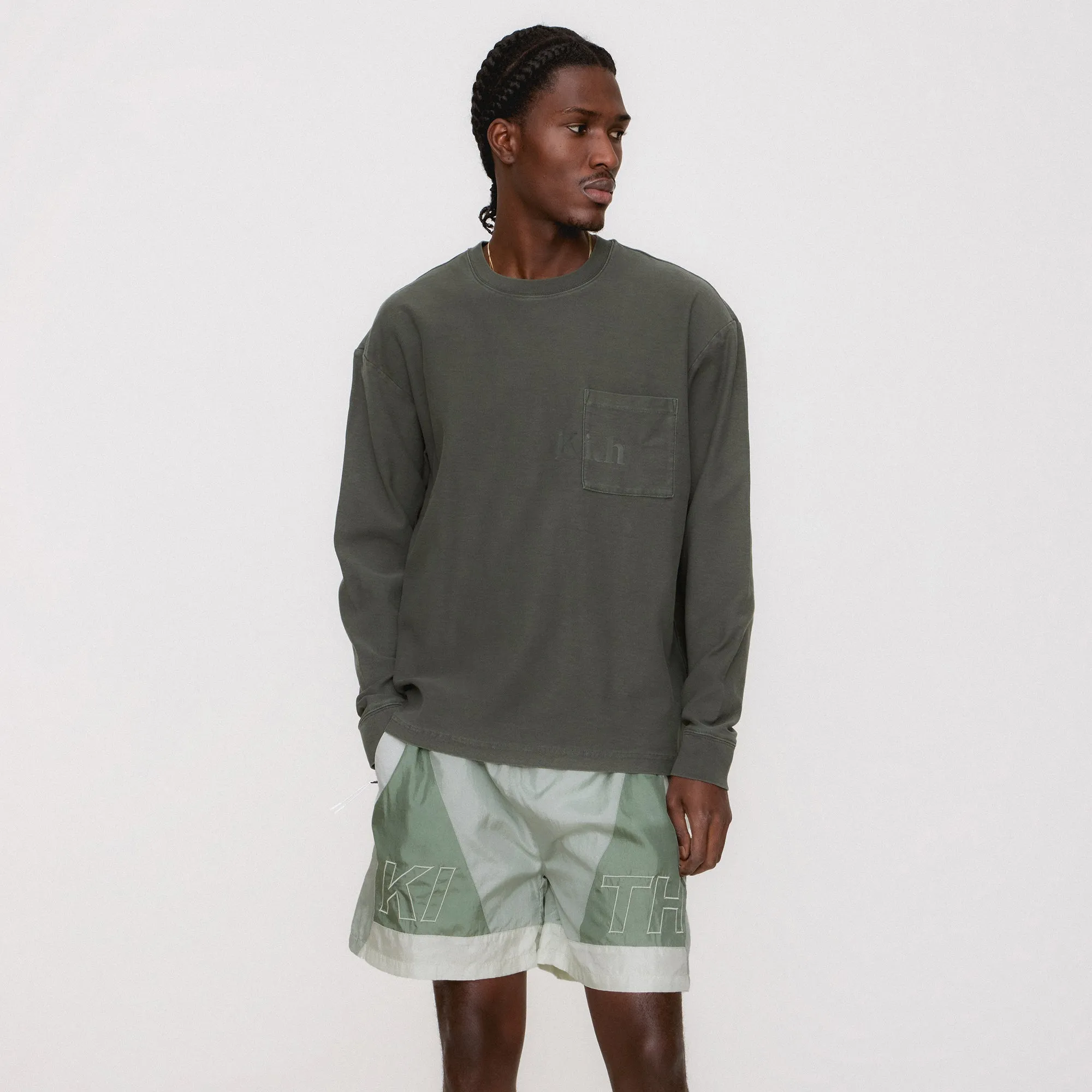 Airflow Mesh Panels Cold Wash Optimized Kith Long Sleeve Quinn Tee - Machine