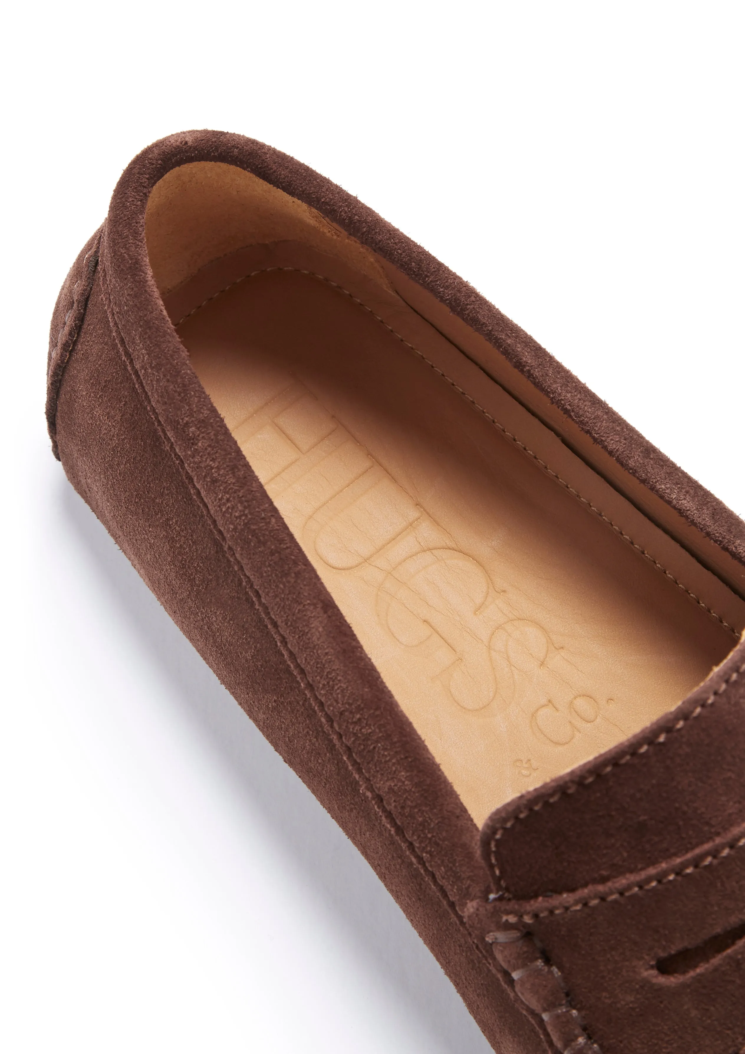 Preppy Mood Grass Walk Penny Driving Loafers, brown suede