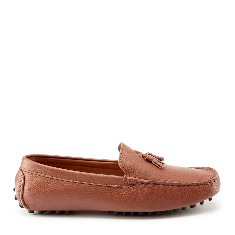 Free Lane Tasselled Driving Loafers, tan grain leather