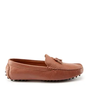 Free Lane Tasselled Driving Loafers, tan grain leather