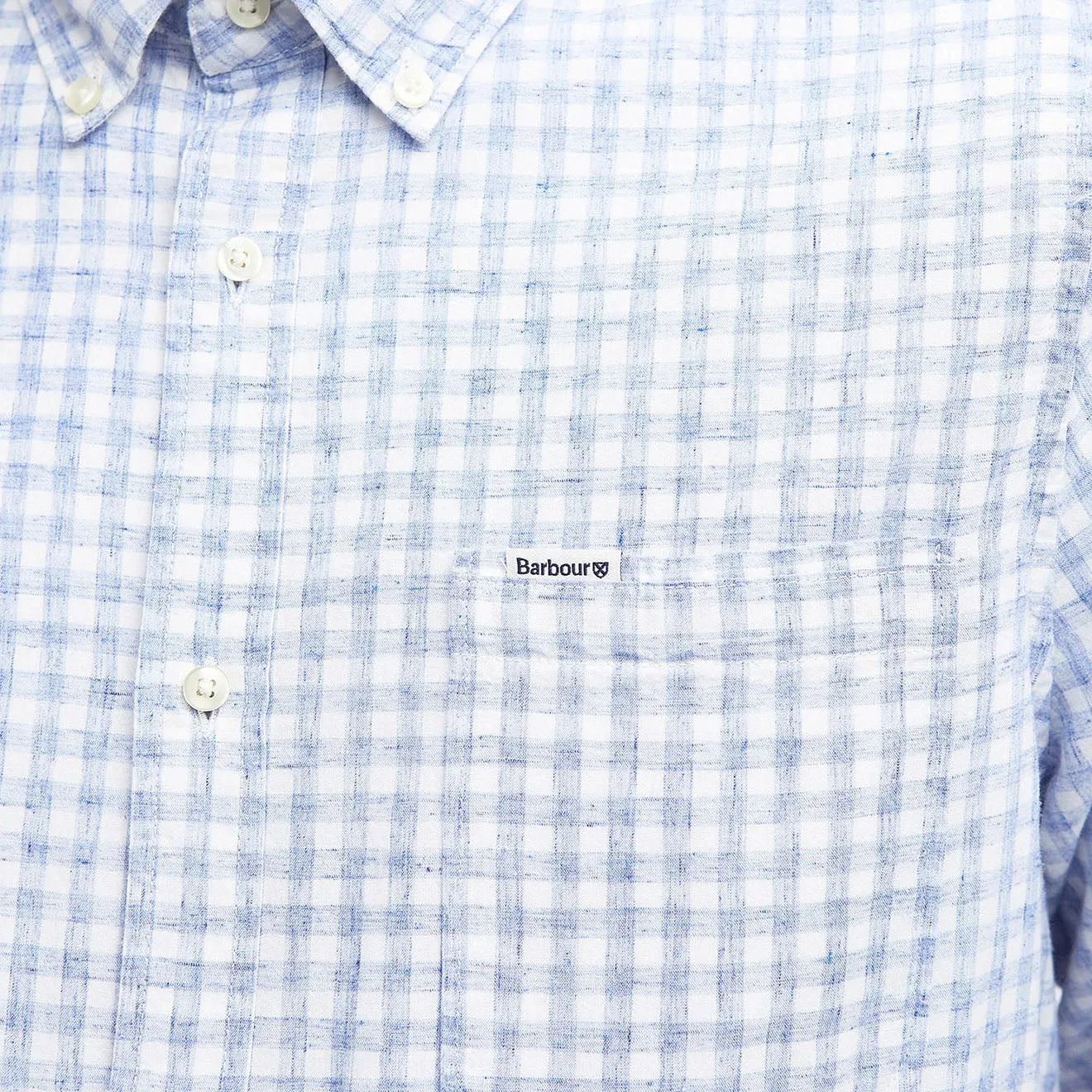 Barbour Kanehill Tailored Shirt Sky Contemporary Style