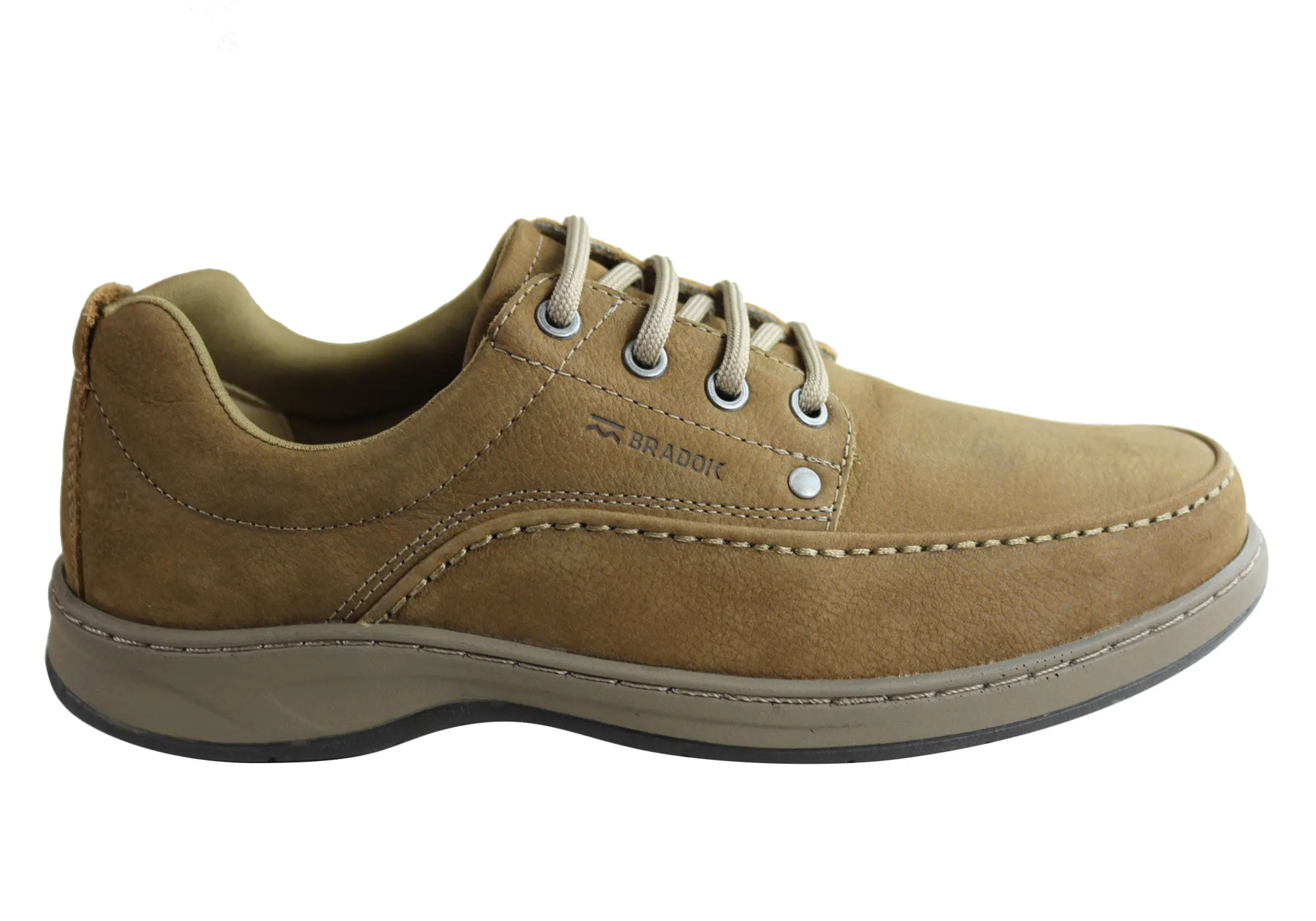 Bradok Mens Classic Lace Comfortable Leather Shoes Made In Brazil Team Shade Goodyear Welted