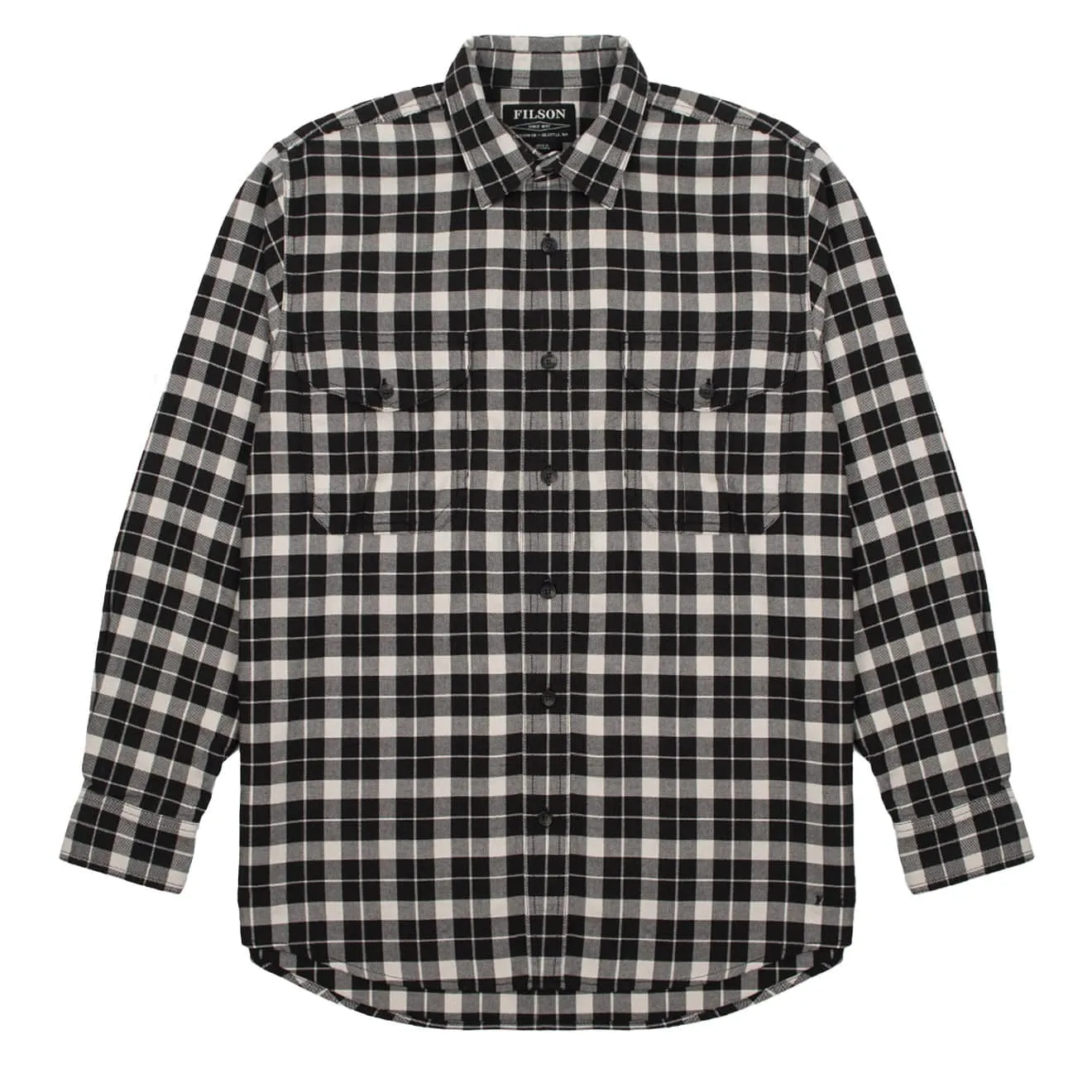 Thermal Regulation Fabric Party Ready Filson Lightweight Alaskan Guide Shirt Brown Heather / Light Khaki