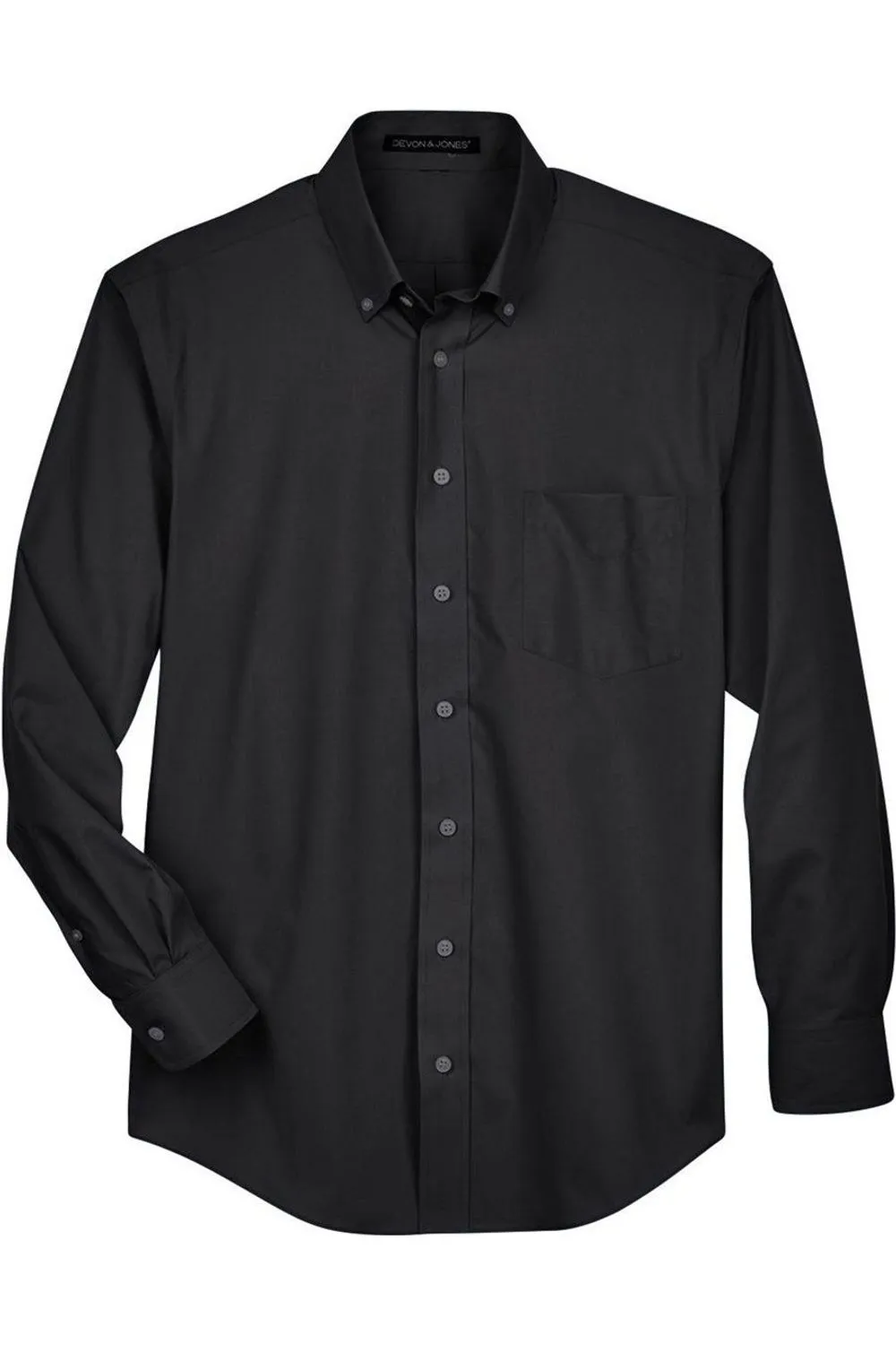 Breathable Lining Versatile Outfit Devon & Jones Crown Collection Broadcloth Woven Dress Shirt