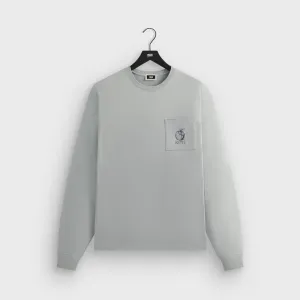 Kith & Kin Universal Apple Long Sleeve Tee - Mist Cozy Stretch Fit VintageWashEffect