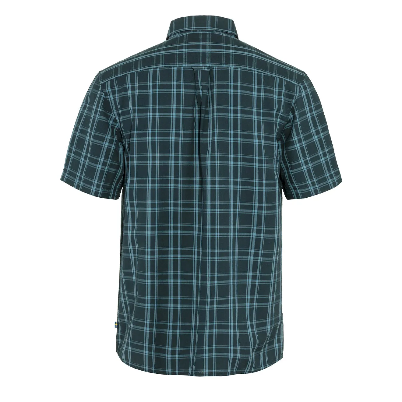 Bold Pattern Minimalist Look Fjallraven Ovik Lite Shirt SS Dark Navy / Dawn Blue