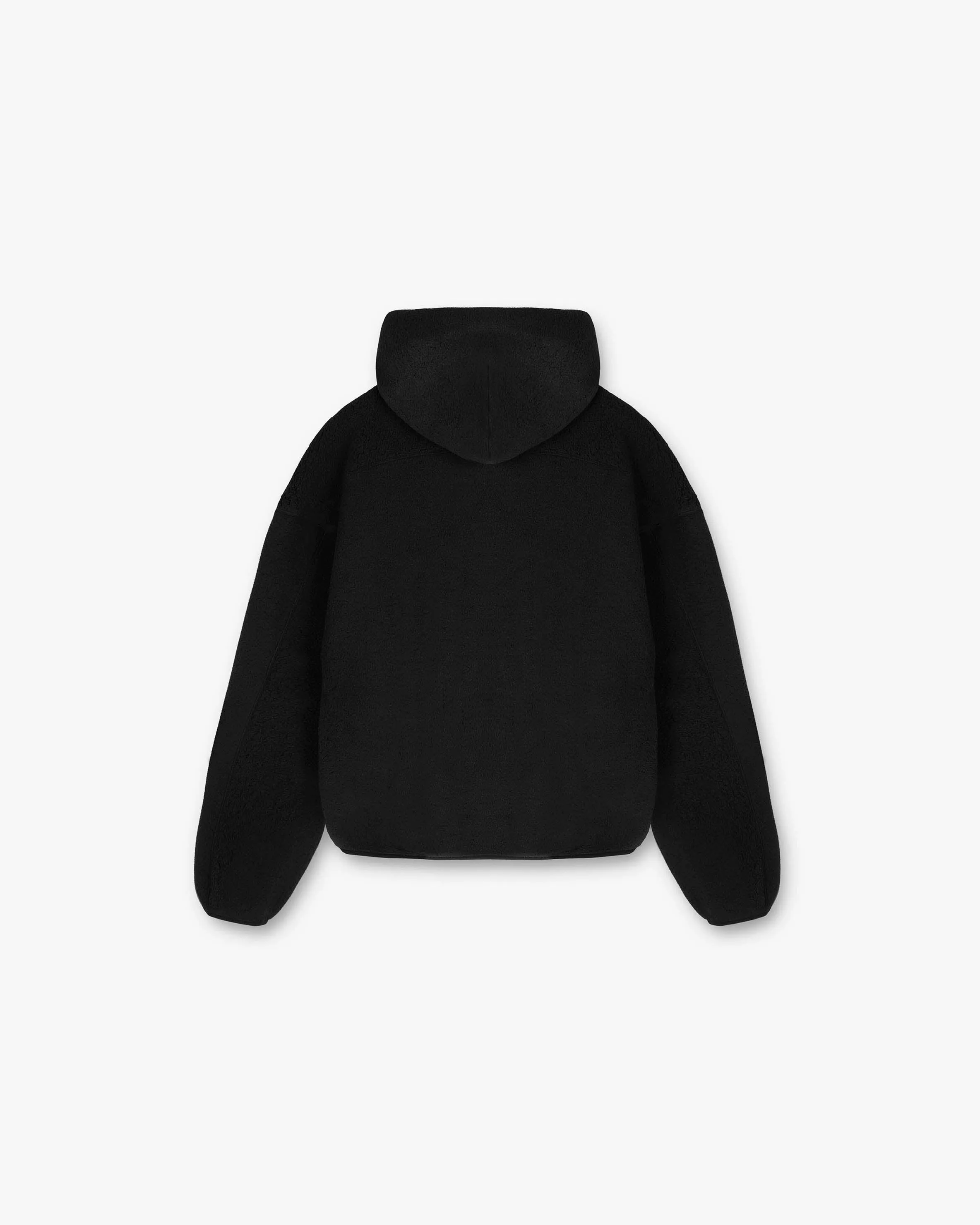 product shipping Fleece Oversized Hoodie - Black