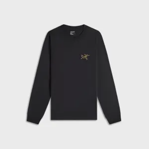 Arc'teryx Kragg Cotton Long Sleeve - 24K Black Flexible Fit Design Simple Chic