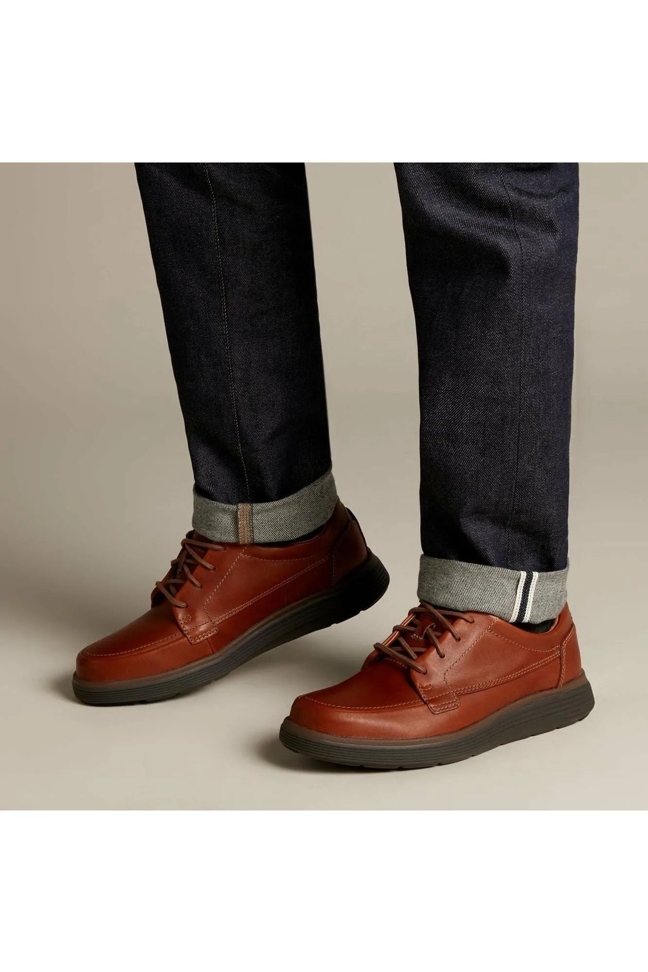 Fashionable Shock Guard Clarks Un Abode Ease dark tan Extra Wide