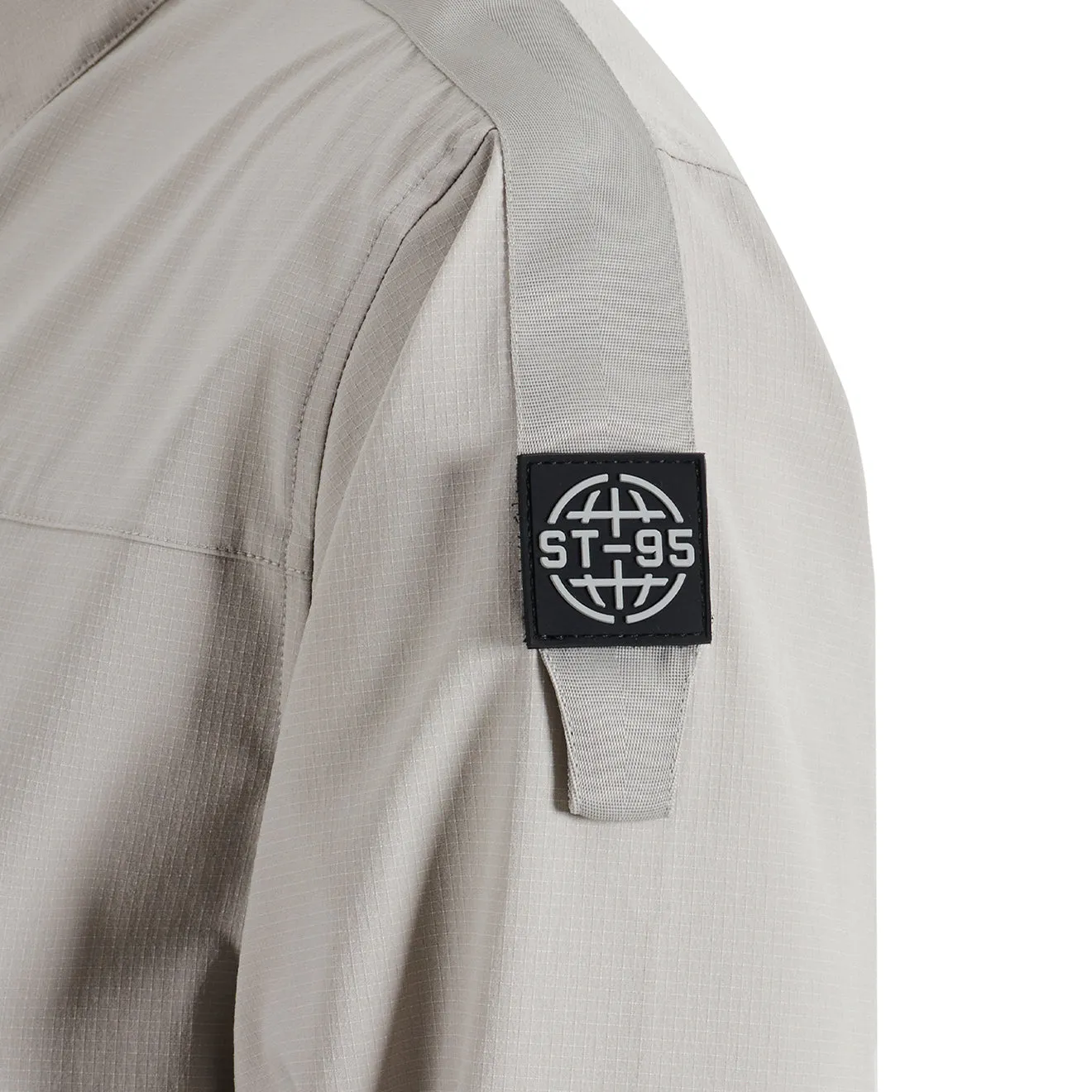 ST95 4 Way Stretch Zip Through Jacket Light Grey Odor Resistant Finish