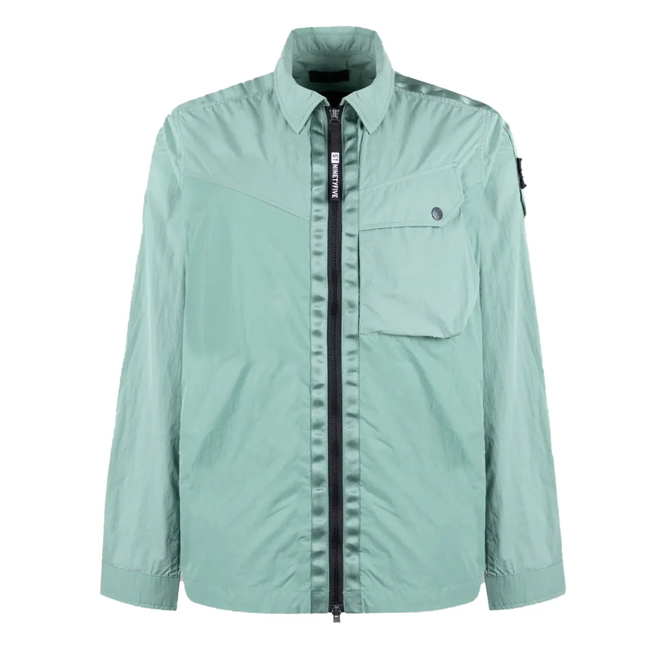 ST95 Ballute Overshirt Mid Green Timeless elegance Neutral Tones