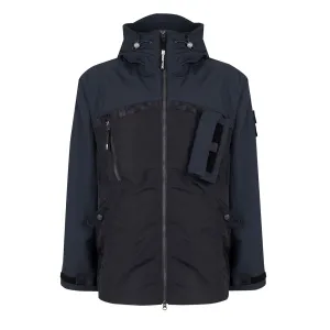 Simple Detail WaterResistantFabric ST95 Geo Parka Black