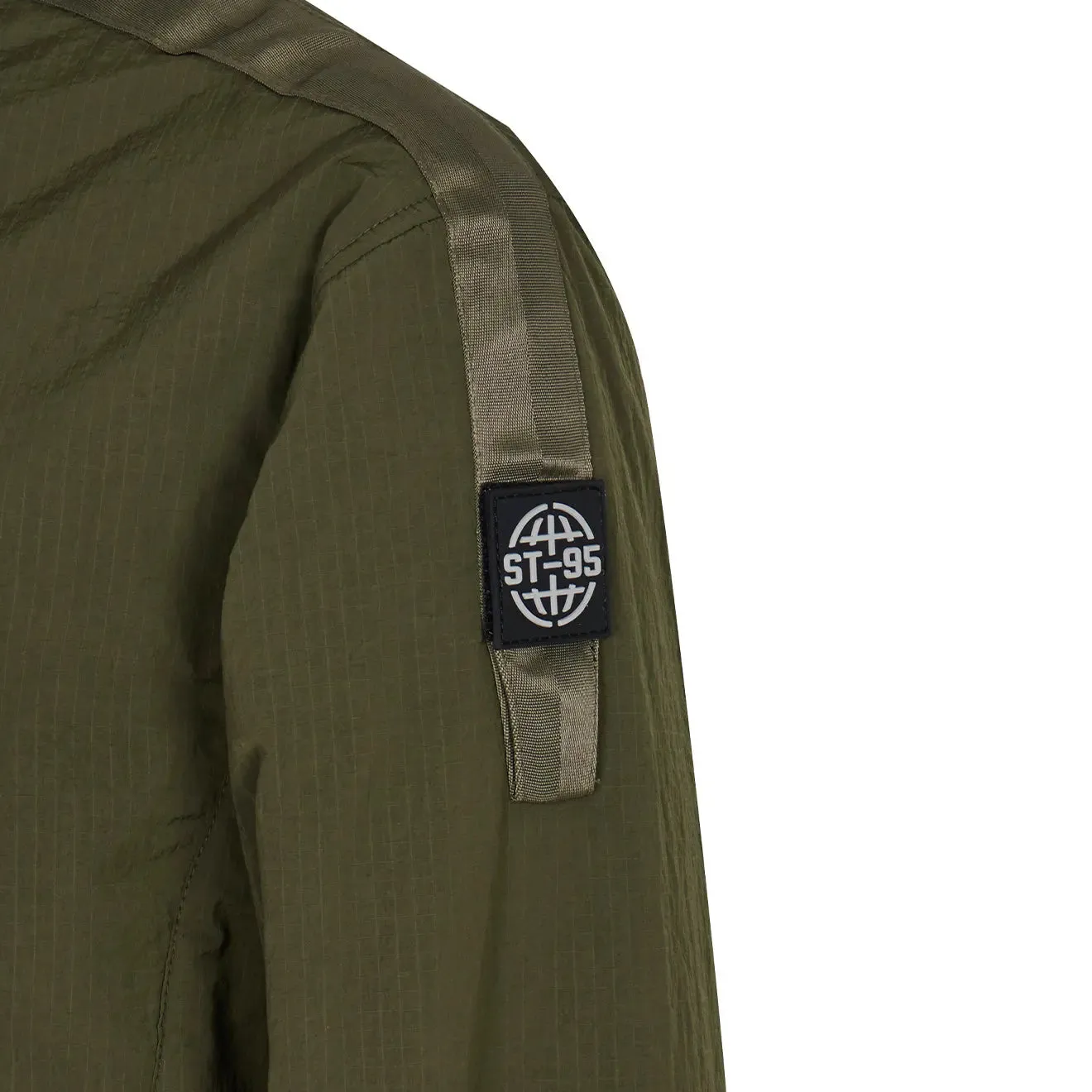 Polished Finish ST95 Lightweight Padded Overshirt Olive