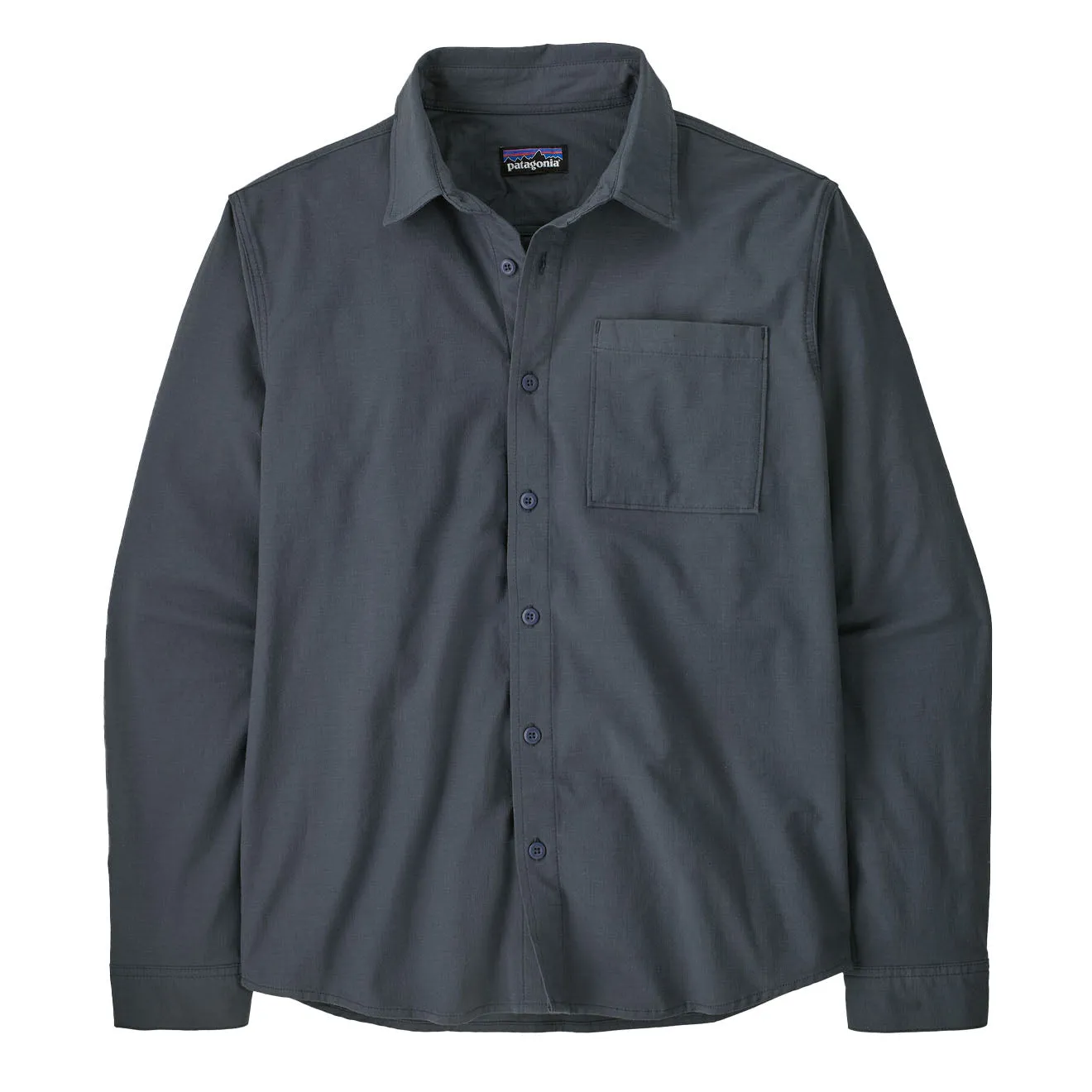 Patagonia Nomader Shirt Smolder Blue Eye-Catching Pattern