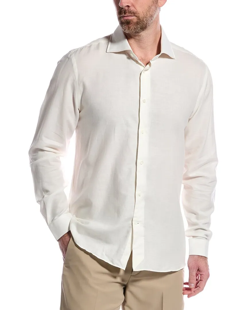 Breathable Fit Casual Look Reiss Croydon Cotton Cashmere B Top