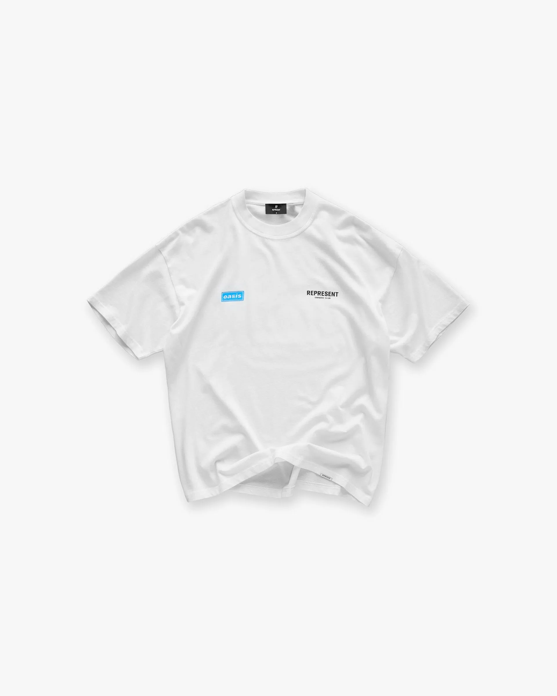 Represent X Oasis Owners Club T-Shirt - Flat White Sporty Flex