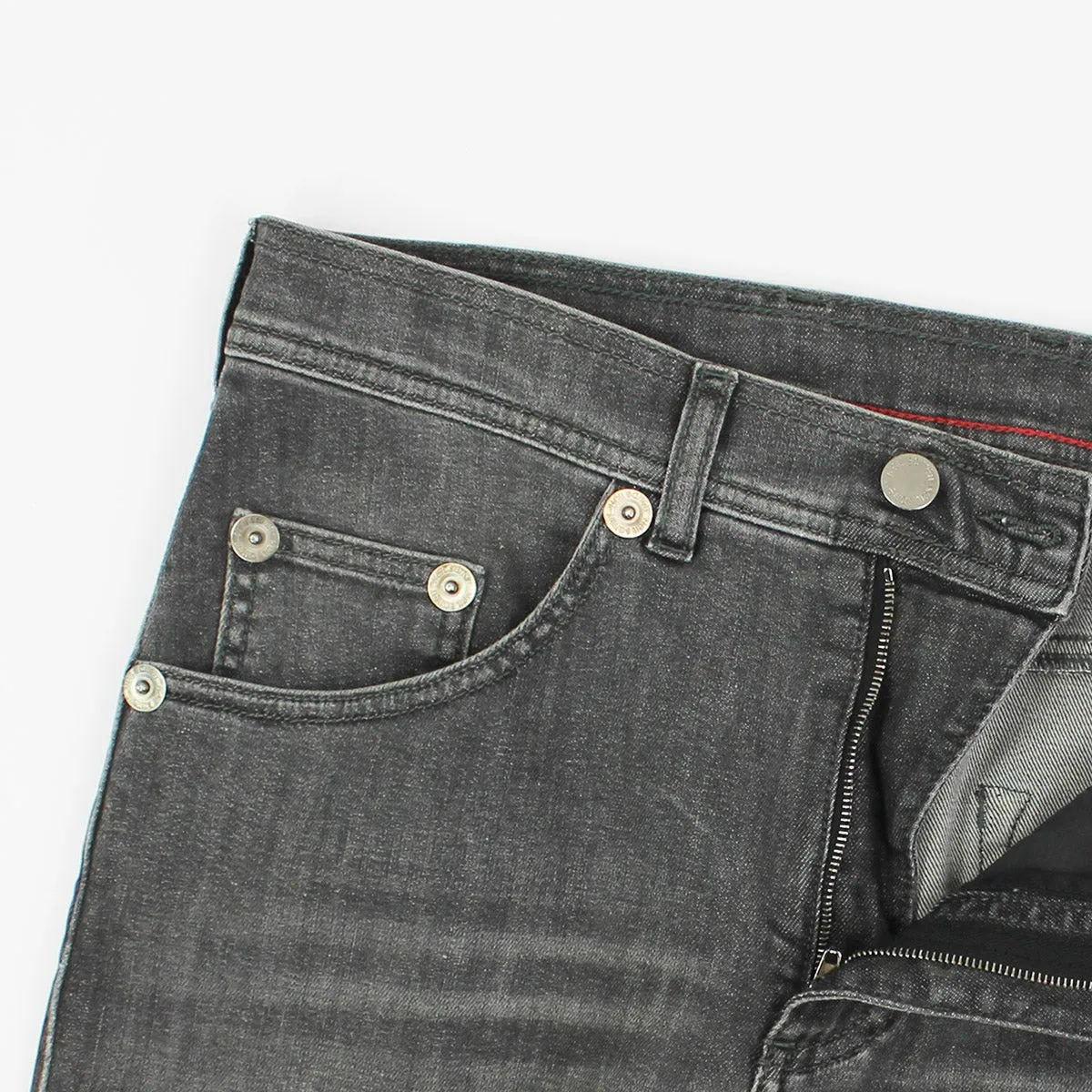 Adjustable Belt Loops Neil Barrett - Soft Stretch Cotton Skinny Jeans in Grey