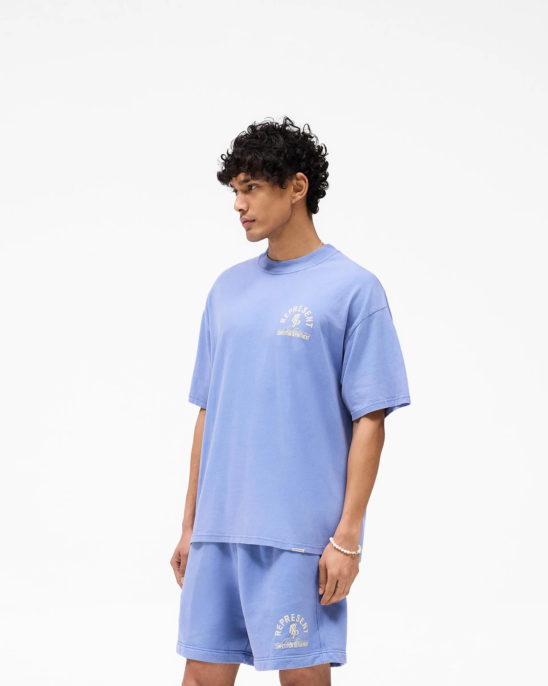 Competition Department T-Shirt - Bright Blue Lightweight Design Cozy Layer Fit