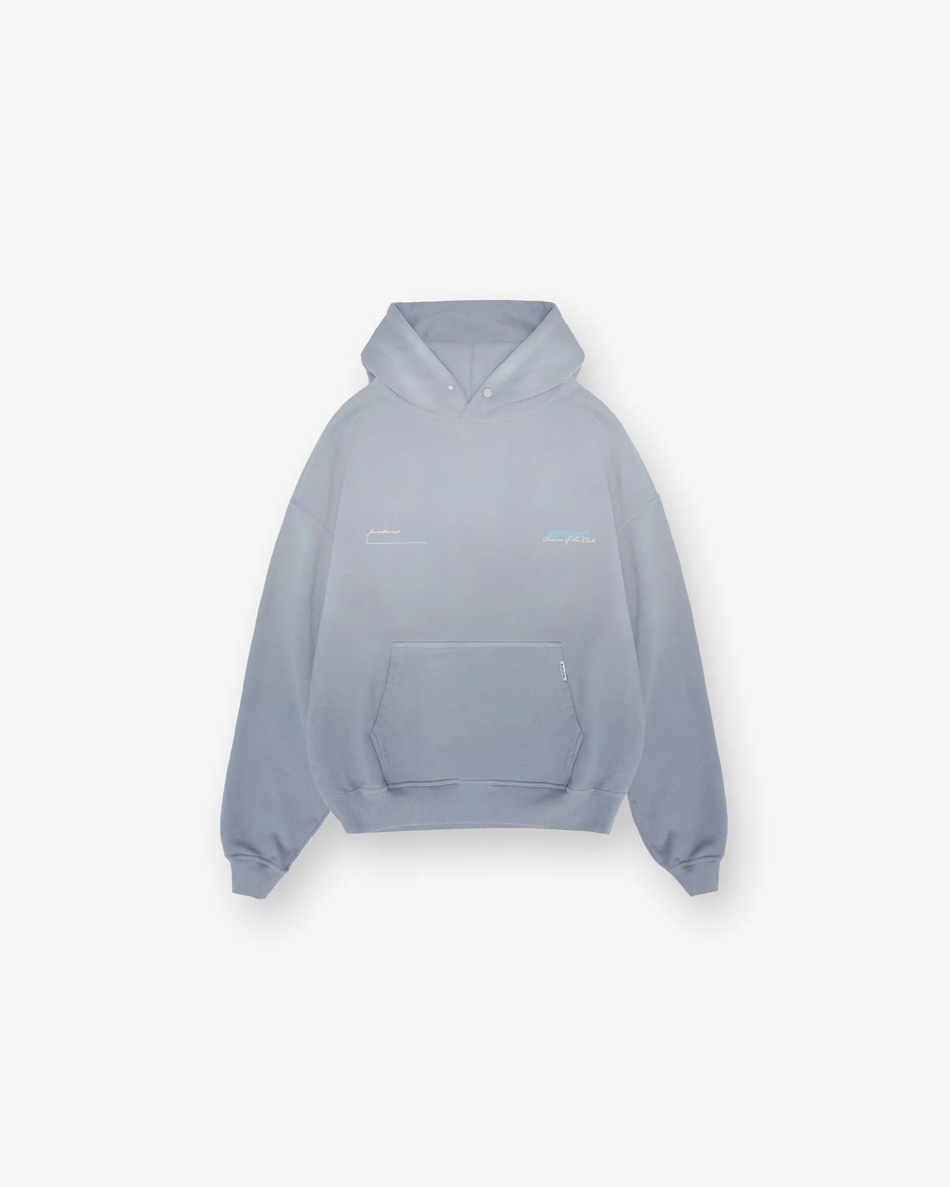 Patron Of The Club Hoodie - Washed Grey Men's Versatile Top