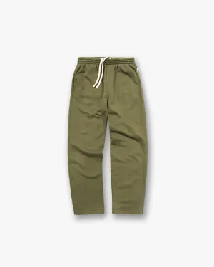 Seam-Free Premium Quality Initial Sweatpants - Army Green