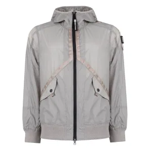 ST95 Helio Hooded Blouson Light Grey Moisture Wicking Inner Layer Micro Perforated Panels