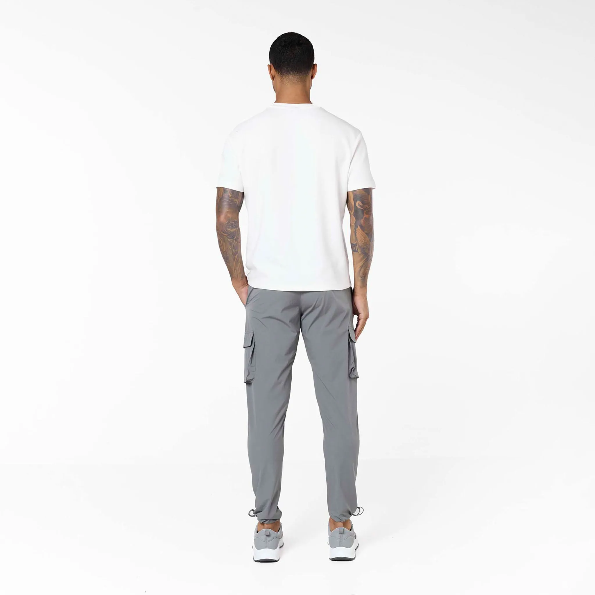 Stretch Tech Cargo Pant | Mid Grey Comfortable Look