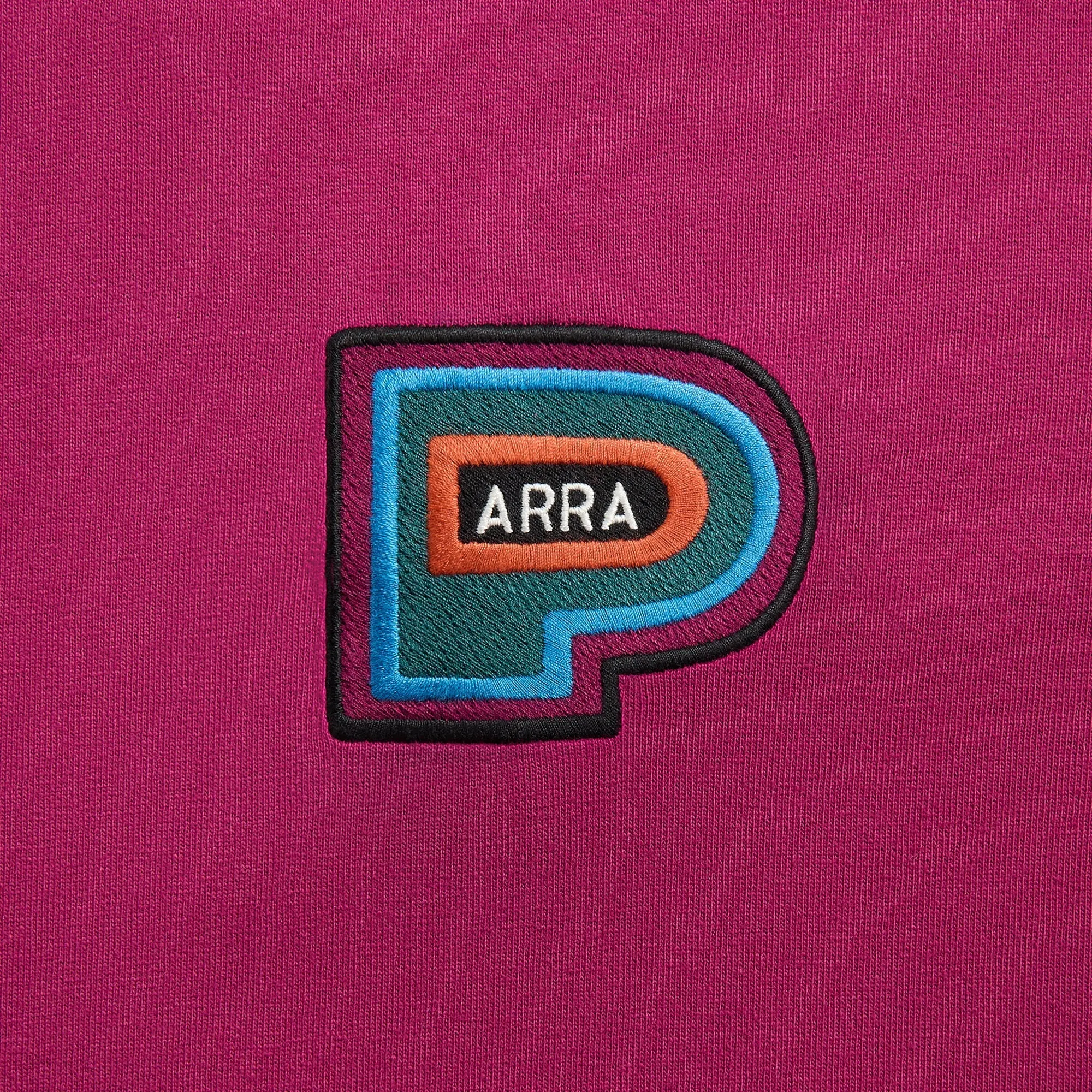 Eco Friendly Dyes Comfy Stretch Fit by Parra Repeat Pea Tee - Dark Magenta