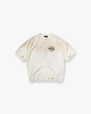 Angel Border T-Shirt - Washed Ecru All Day Wear Day-to-Night Look