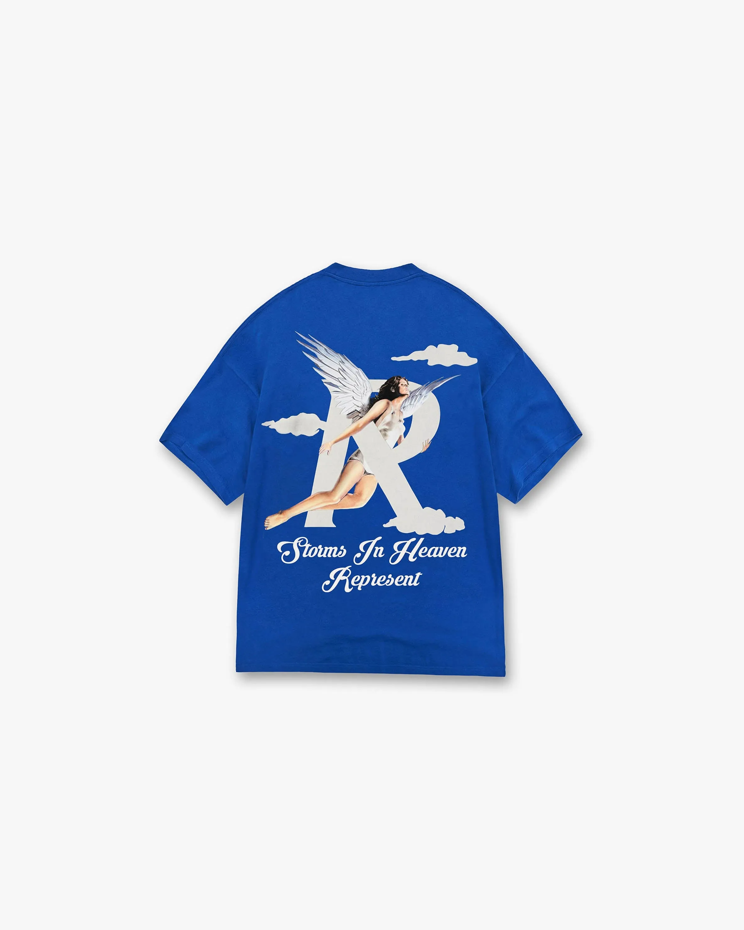 Classic Chic Holiday Outfit Storms In Heaven T-Shirt - Cobalt