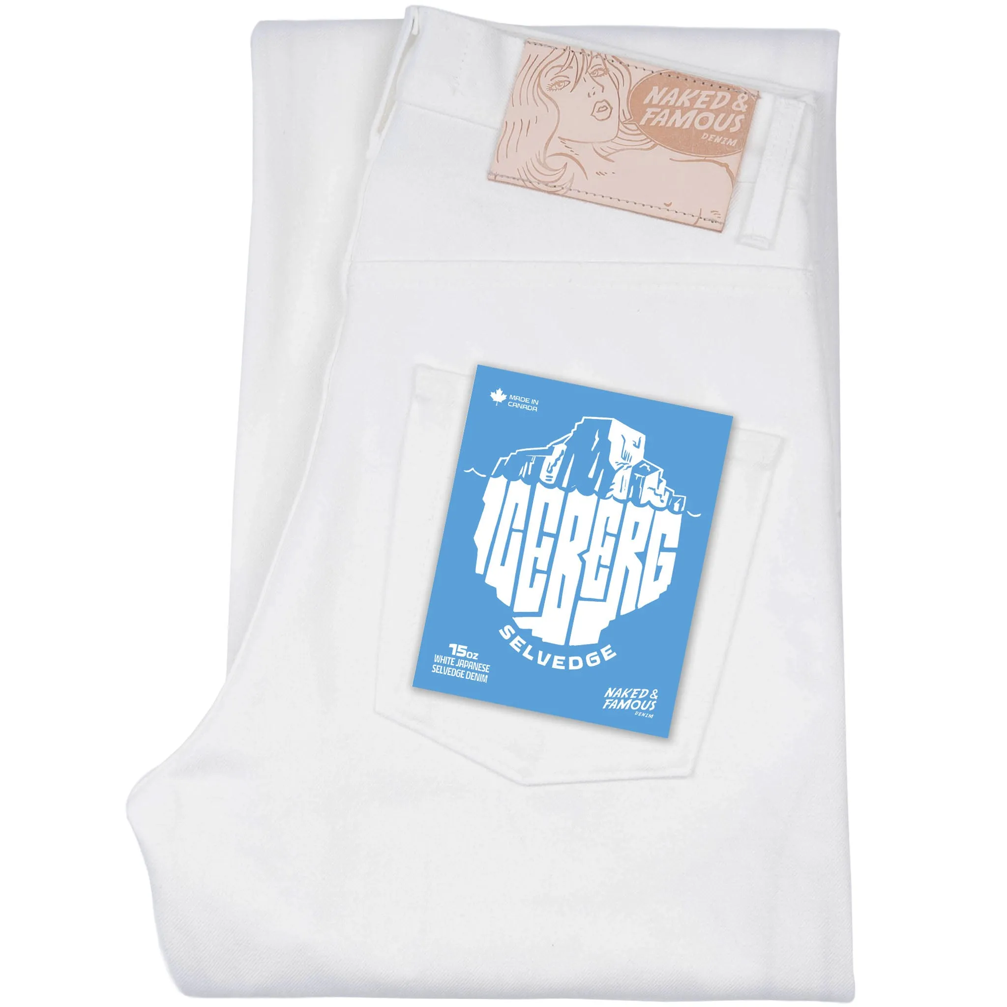 Belt Loop Reinforcement Neutral design Strong Guy - Iceberg Selvedge