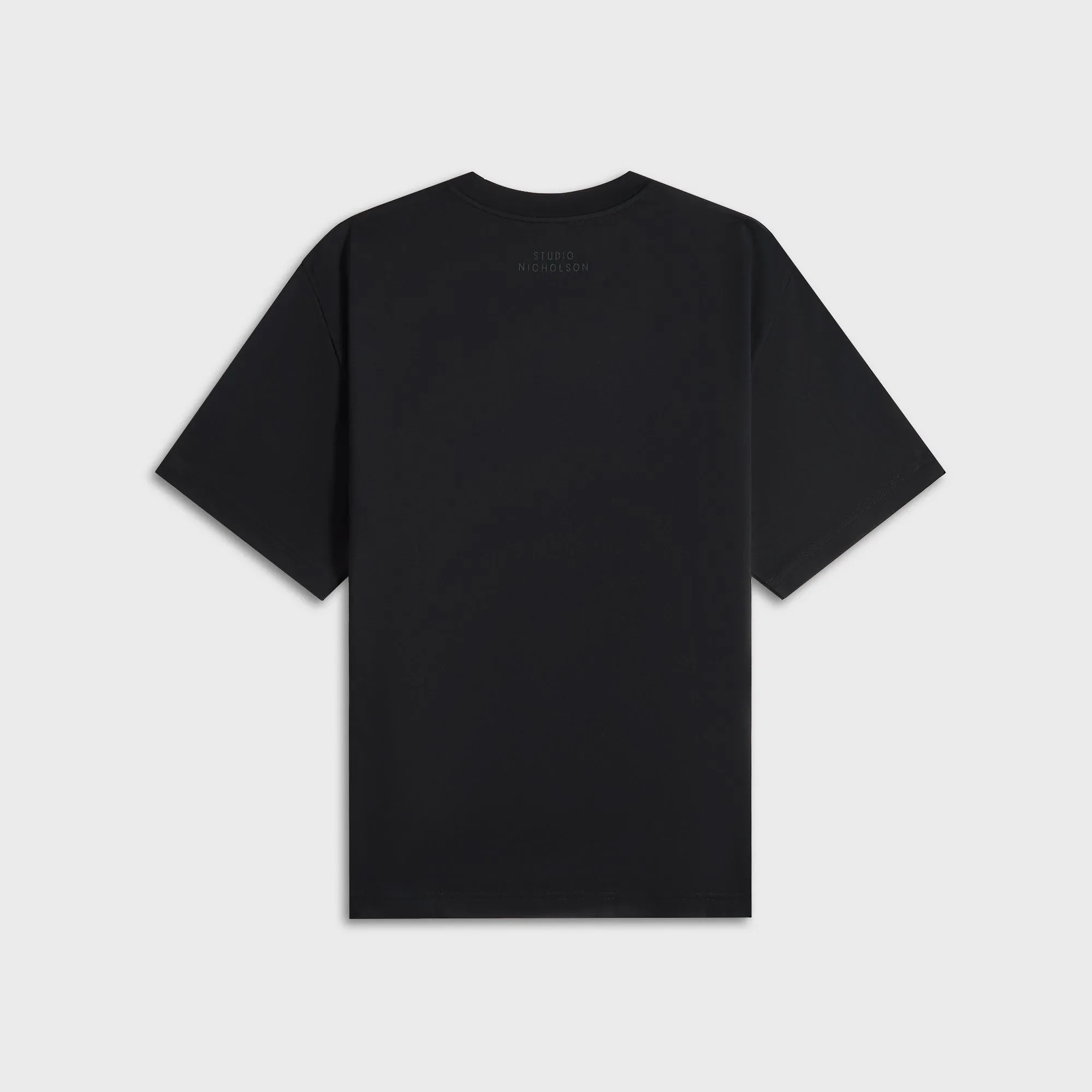 Studio Nicholson Lay Boxy Fit Tee - Black Soft Layering Comfort Wearable