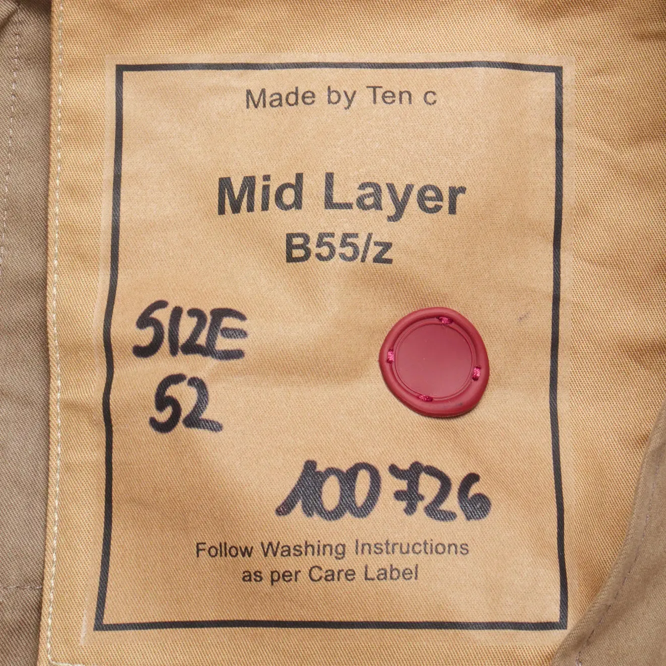 Ten C Mid Layer Walnut Trendy Pattern Versatile Look