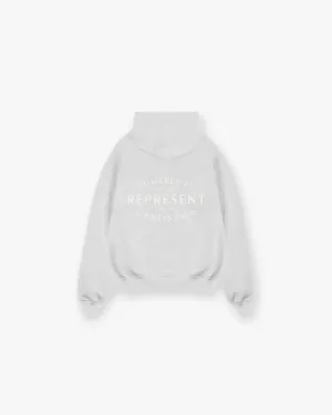 Cold Layer Warm Clothing Represent Owners Club Stamp Hoodie - Ash Grey