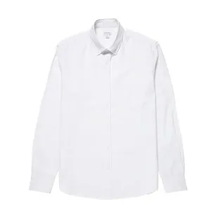 Sunspel L/S Oxford Shirt White Reinforced Elasticity