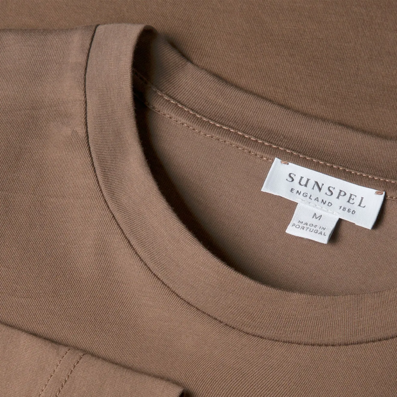 Sunspel L/S Riviera T-Shirt Bark Layered Wear