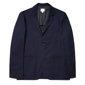 Sunspel Wool Blazer Navy Dry Fast