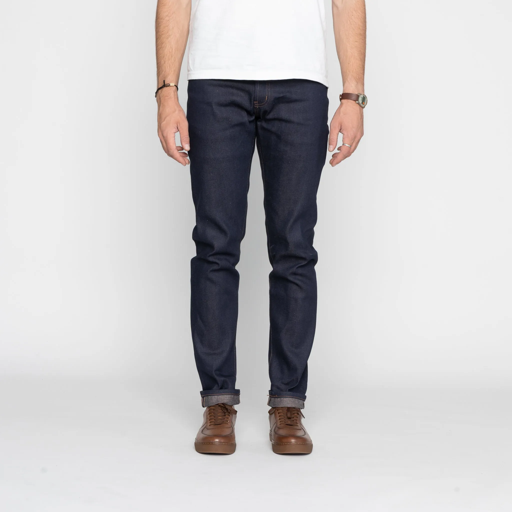 Super Guy - Coffee Dye Selvedge - Indigo Textured Smart Casual Road Trip