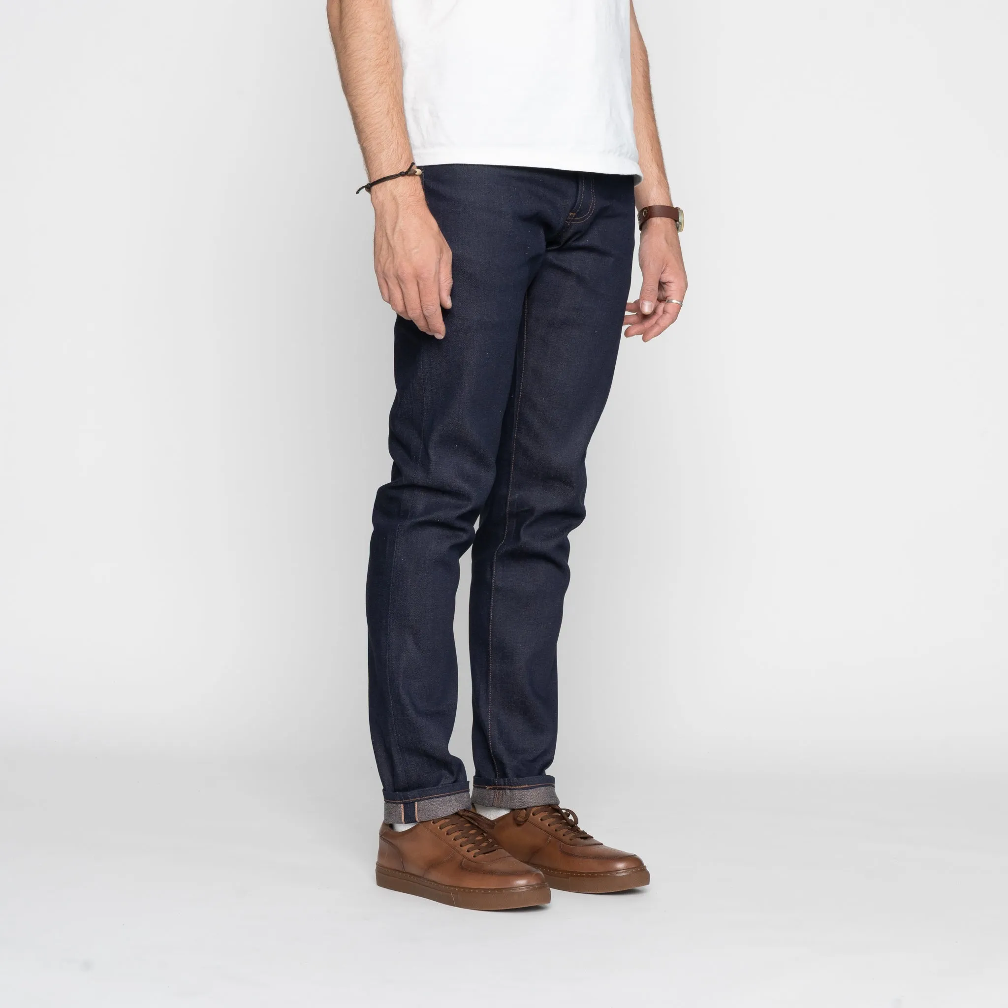 Stretch Comfort Trend Design Super Guy - Coffee Dye Selvedge - Indigo