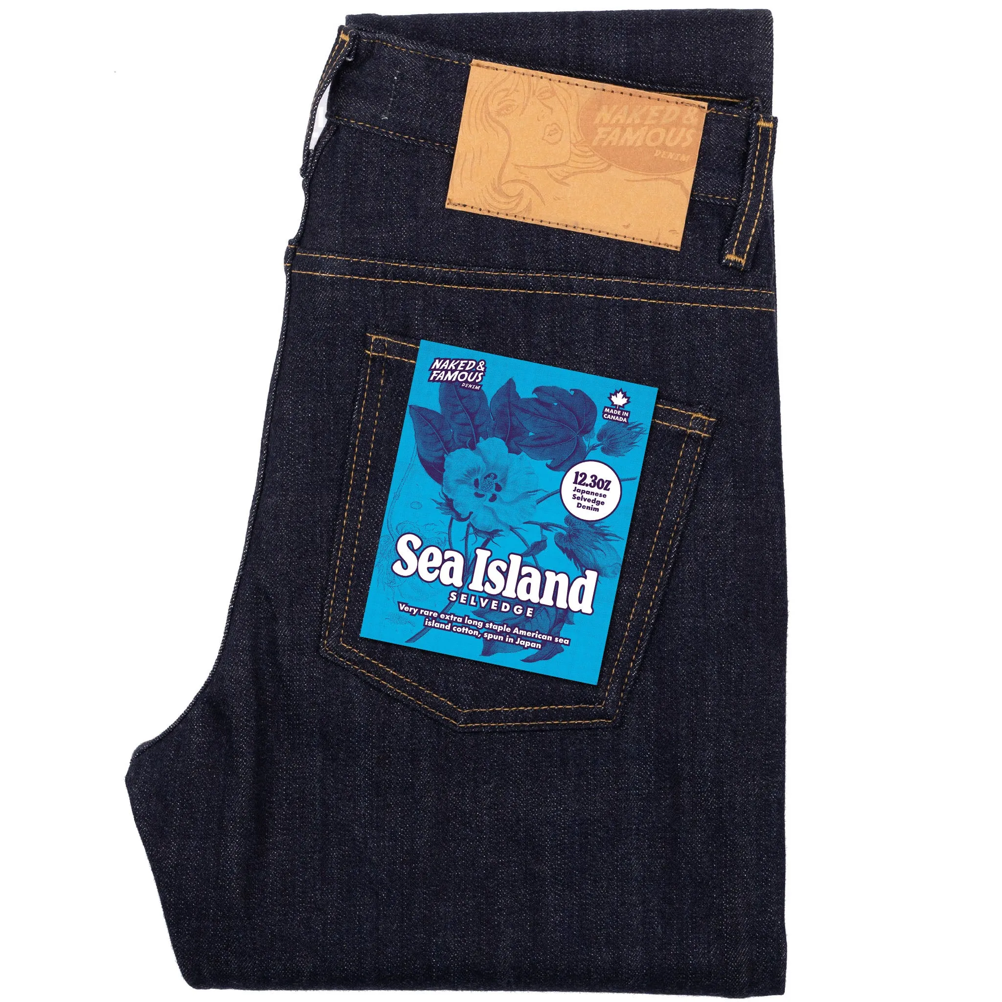 Super Guy - Sea Island Selvedge - Indigo Textured Smart Casual Road Trip Odor Control Treatment