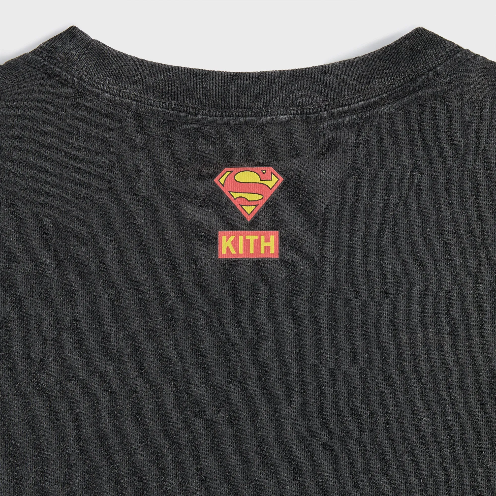 Superman | Kith Man of Steel Vintage Tee - Black Quick Layer