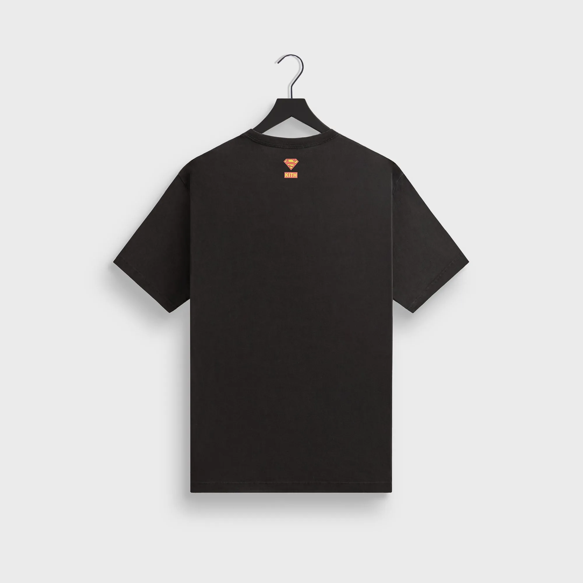 Superman | Kith Man of Steel Vintage Tee - Black Stretch Design Tubular Knit Structure