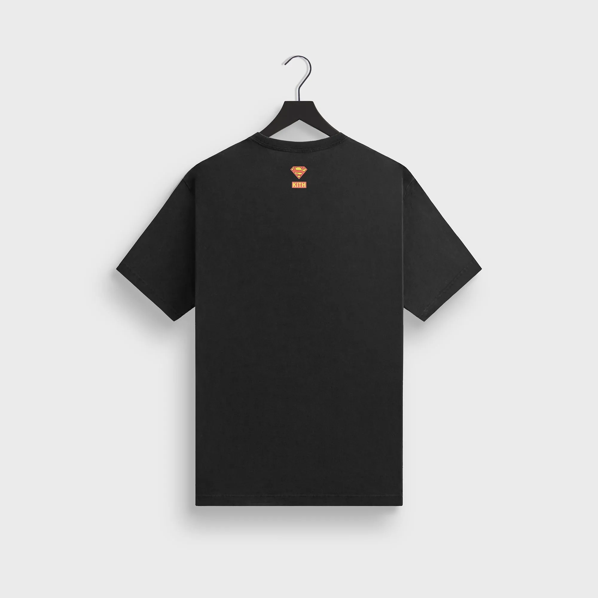 Minimalist Stitching Stylish Layer Look Superman | Kith Zod Tee - Black