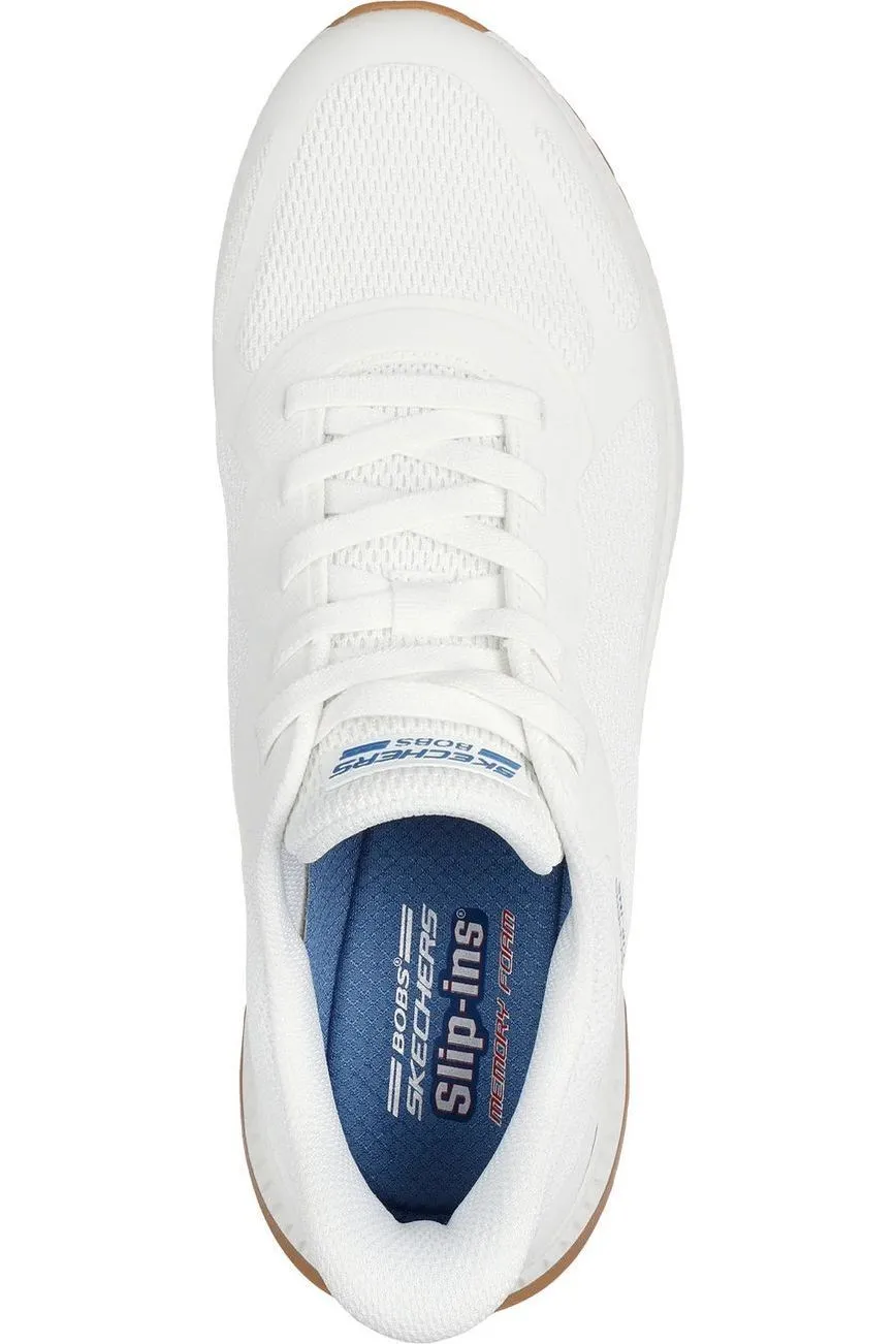 Calm Step Skechers Mens 118423 Bobs Squad 4 white