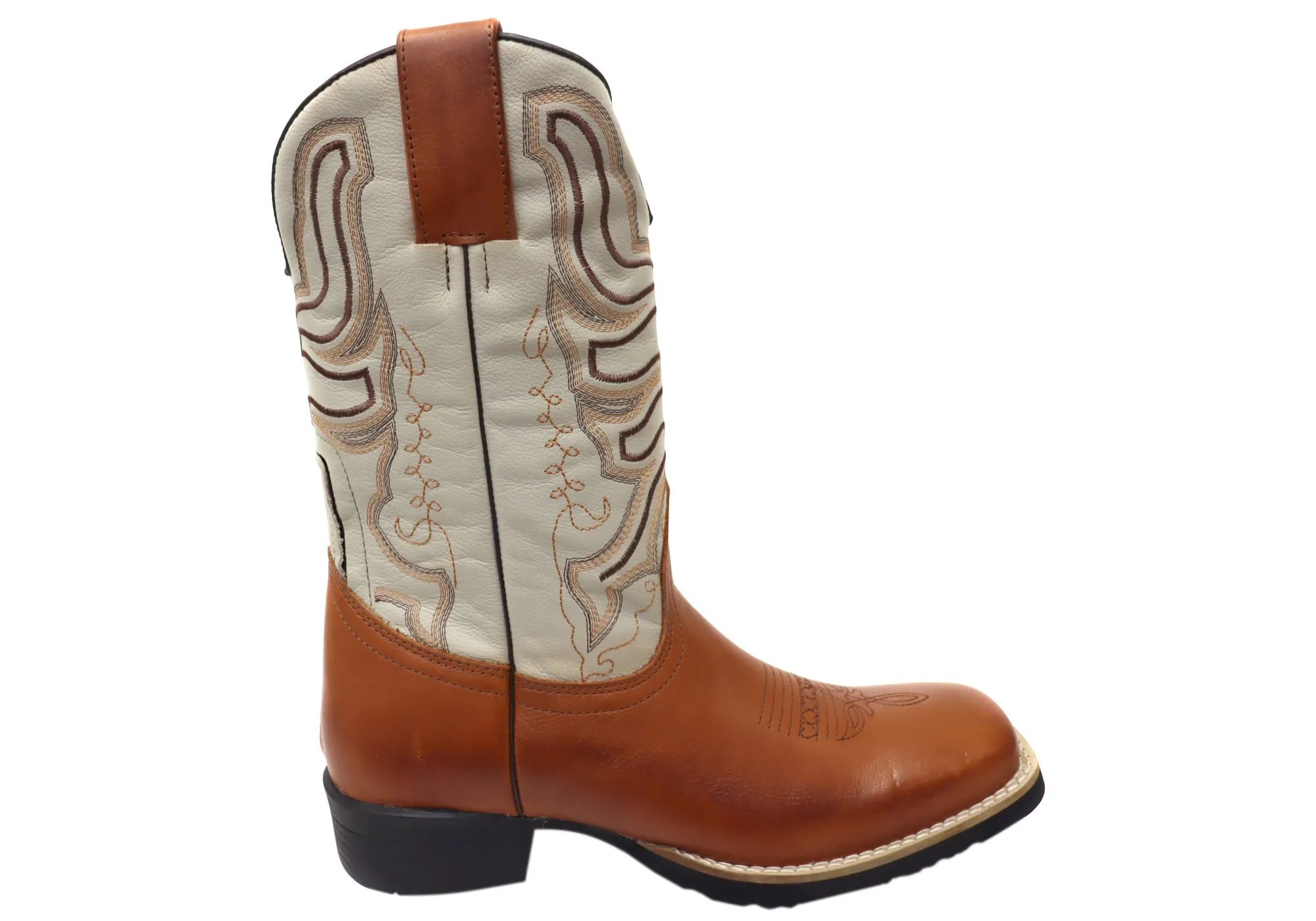 D Milton Ridgeland Mens Leather Comfortable Western Cowboy Boots Winter Walk