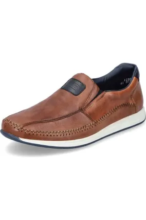 Rieker Mens shoes 11962-25 in Tobacco Dry Base
