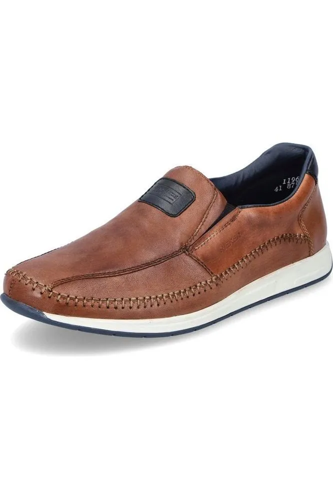 Rieker Mens shoes 11962-25 in Tobacco Love Glow