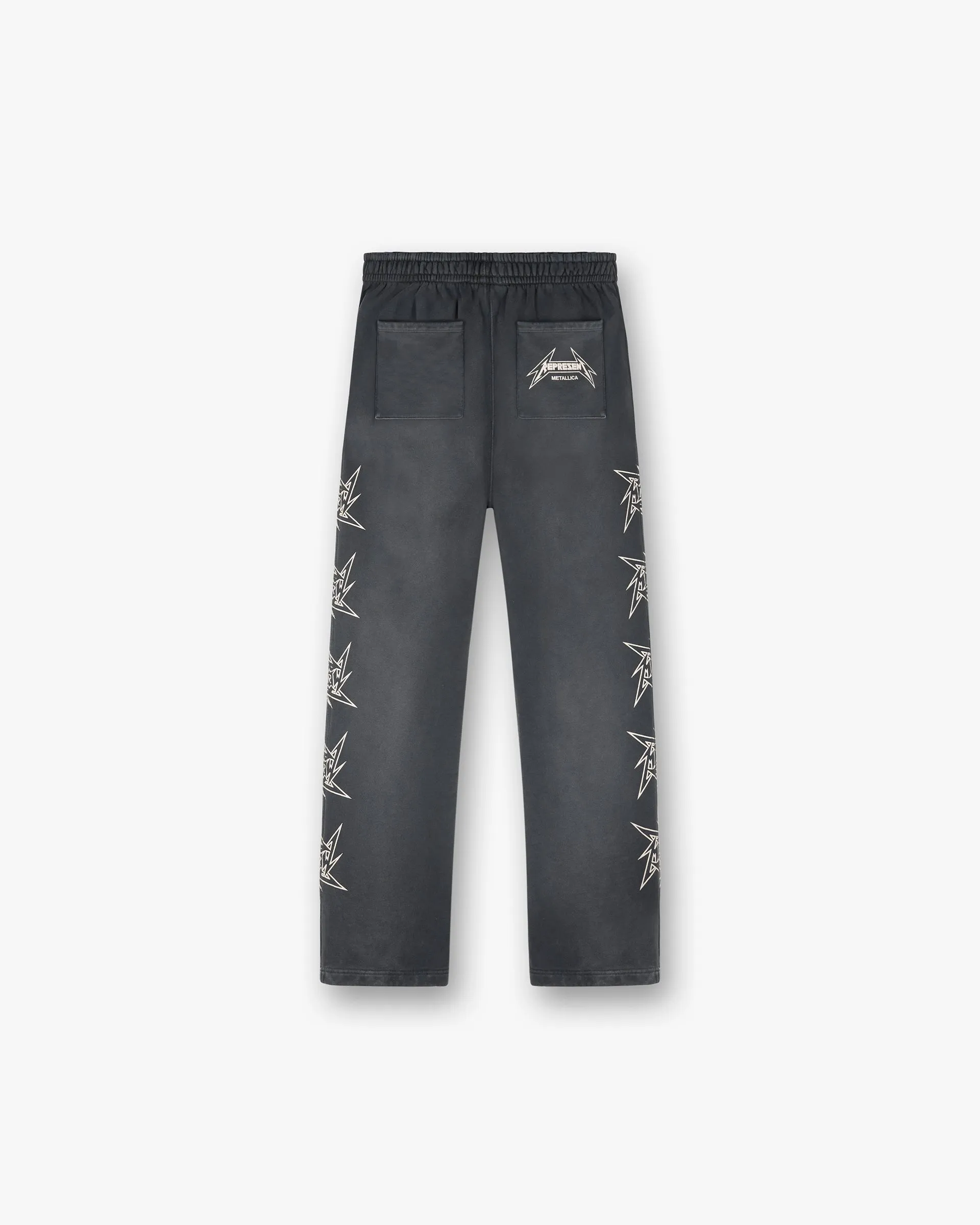 Represent X Metallica Local Crew Sweatpant - Stained Black Ultra Soft Texture Clean Cut