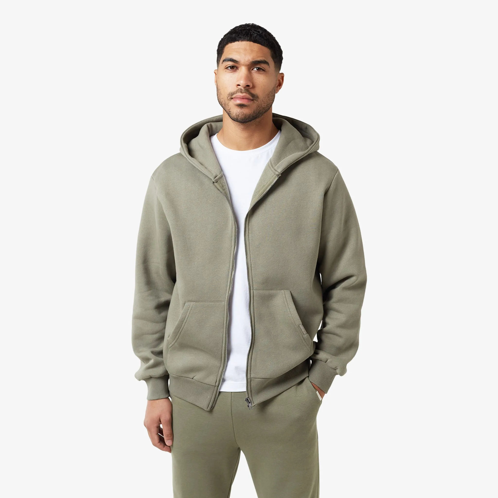 comfort test Comfort Wear Relaxed Full Zip Hoodie | Olive