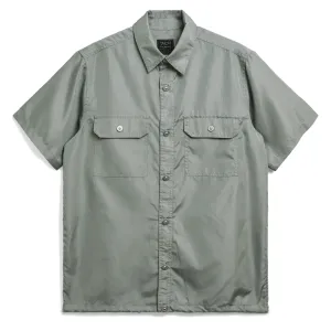 Limited Edition Taion Military Half Sleeve Shirt Dark Sage Green